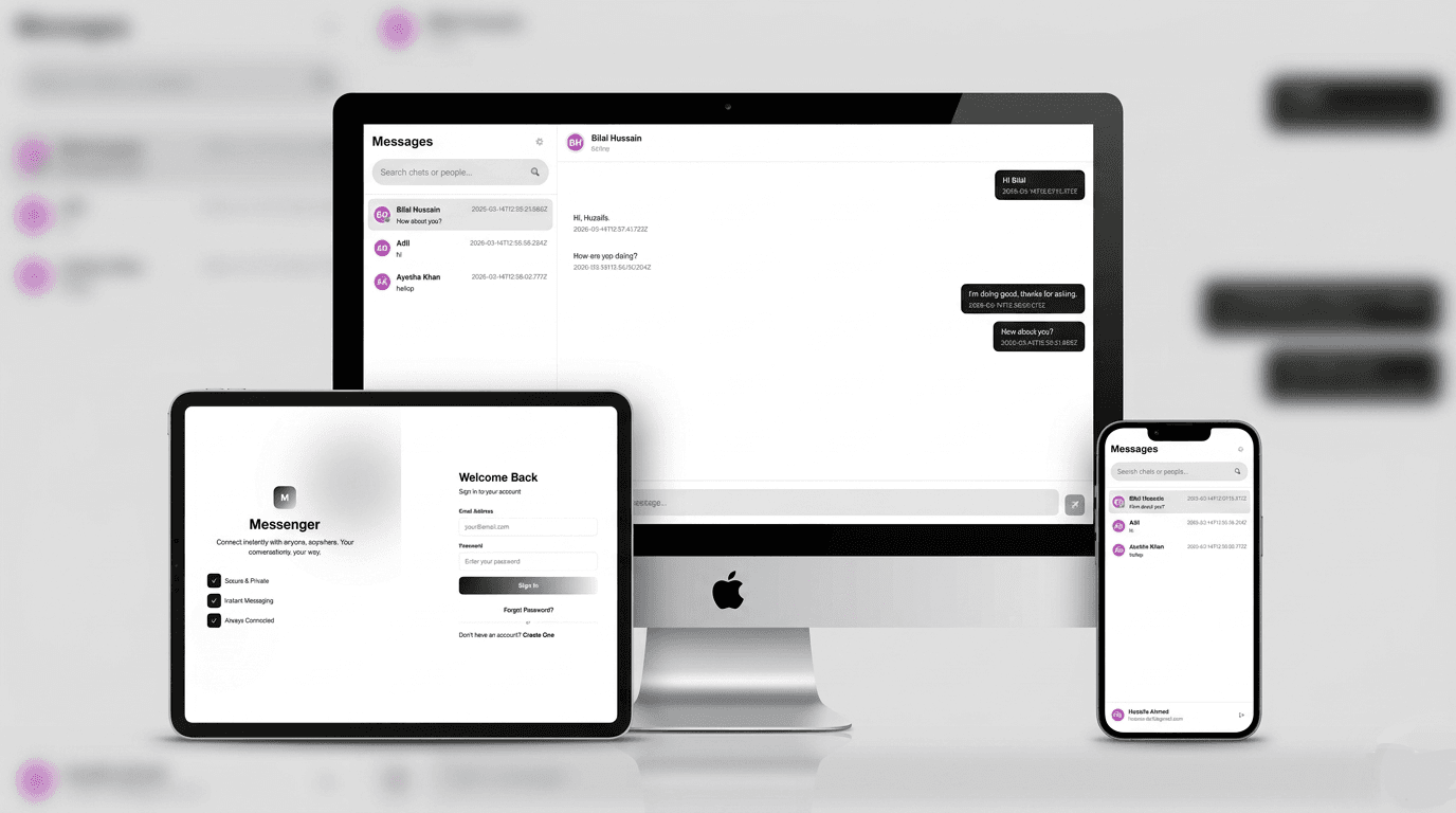 Realtime Chat System — product interface